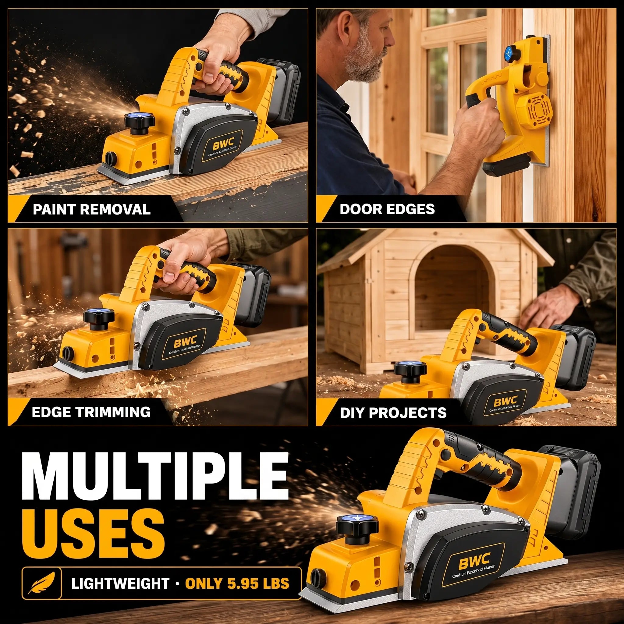 Bevis ProCut Cordless Wood Planer