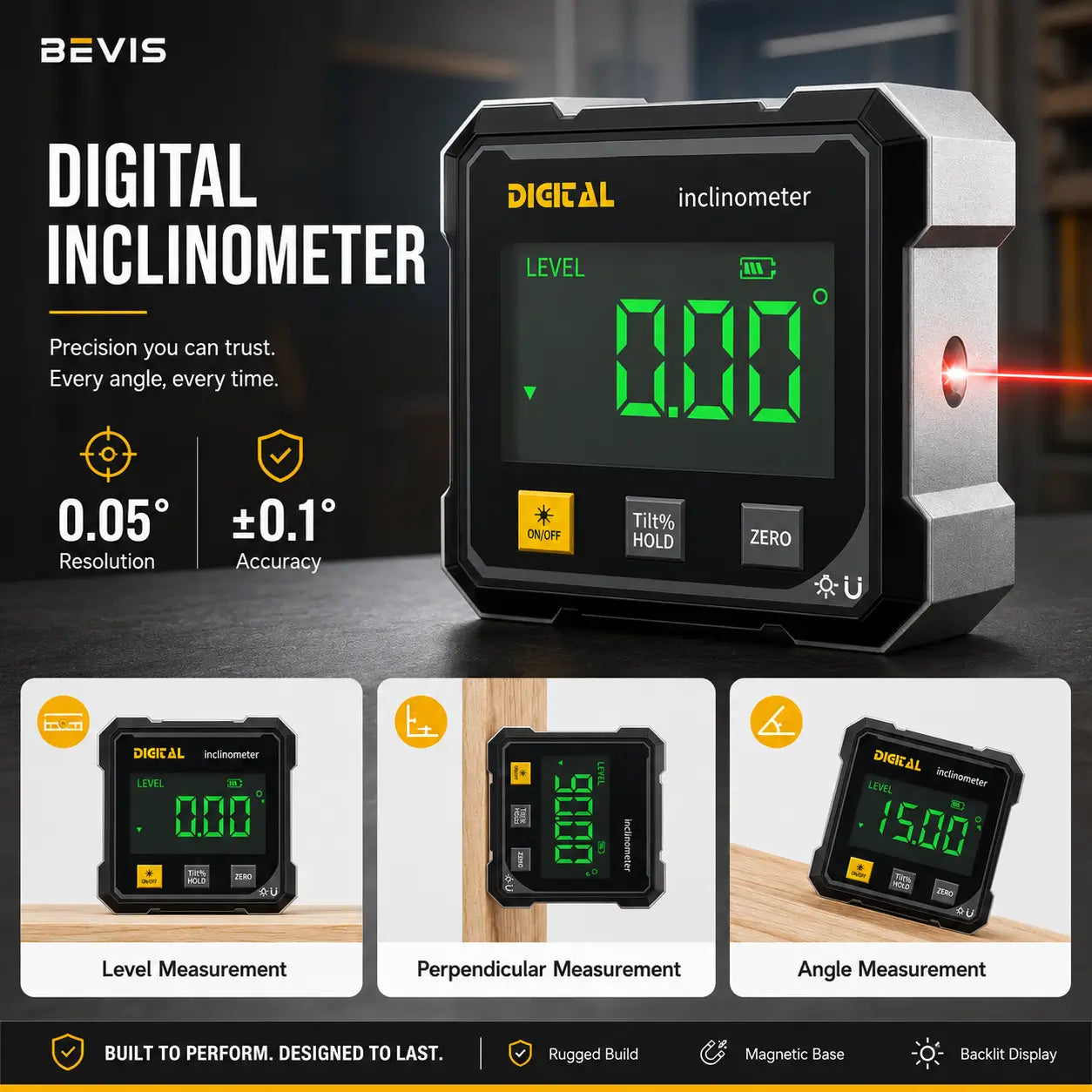 Bevis LaserAlign™ Digital Angle Finder