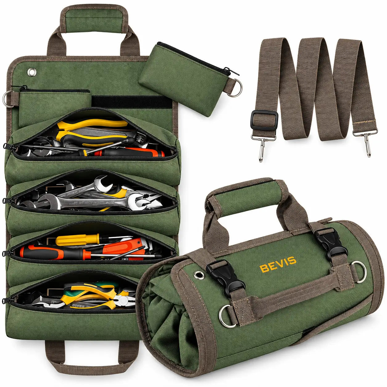 Bevis RollReady Tool Roll Organizer